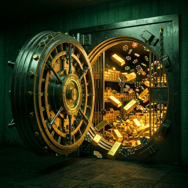 Gold casino vault opening